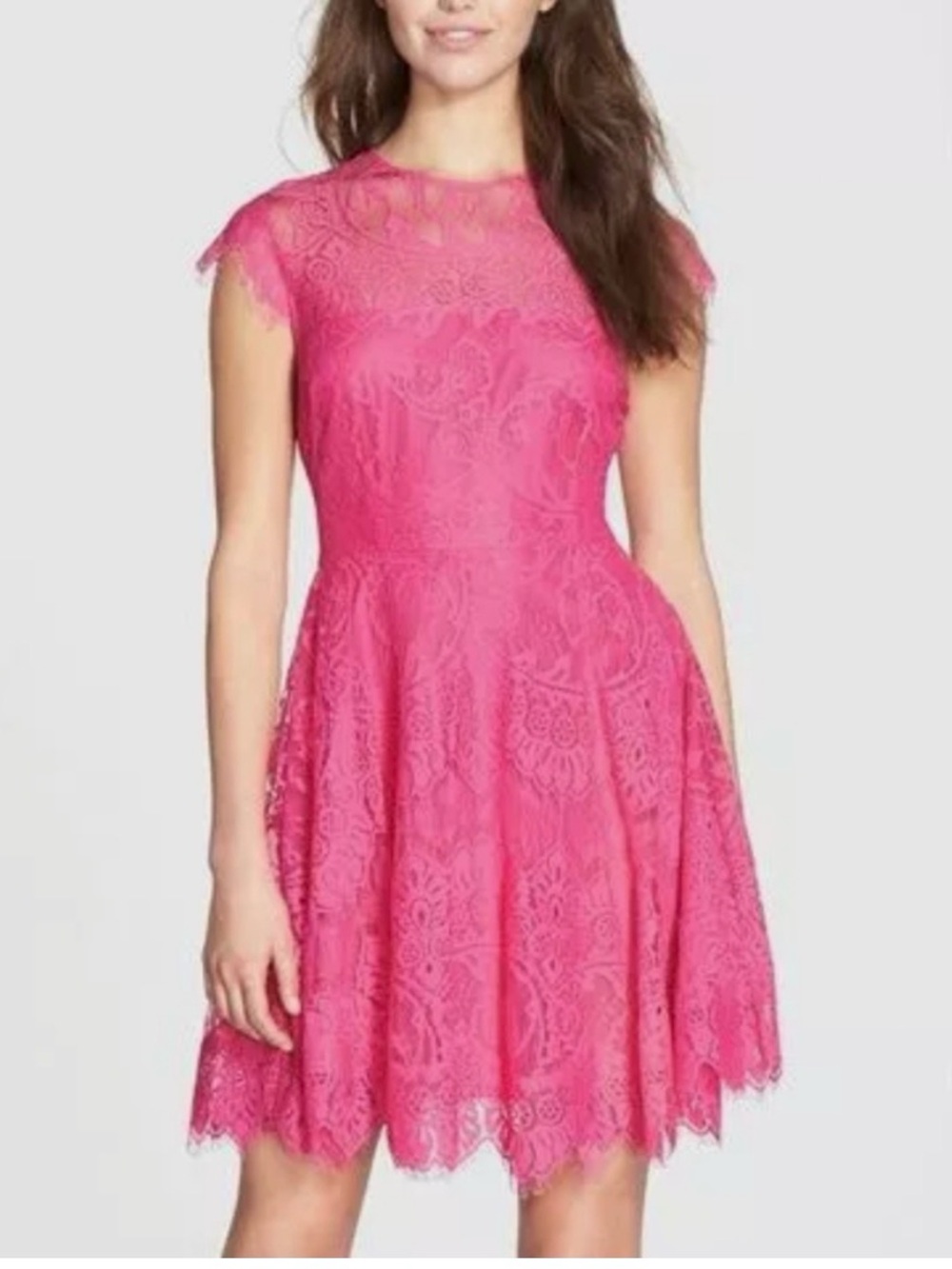BB Dakota Fuchsia Lace Mini Dress